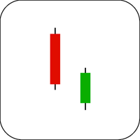 Bearish Thrusting Line Candlestick Example